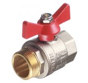 Кран шаровый PN40 1/2 В/Н бабочка