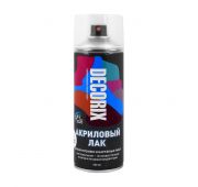 Лак Аэрозоль акриловый 520мл DECORIX