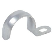 Скоба металлическая крепежная 1-лапковая 20мм