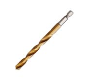 Сверло по металлу 4,0 x 95 мм, заточка 118 градусов, HSS TIN, 6-гранный хвостовик