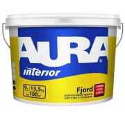 Влагостойкая краска для стен и потолков «AURA FJORD» 9л база А