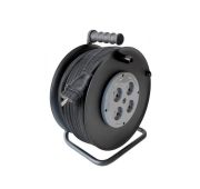 Удлинитель силовой на катушке (метал) 4 роз.,КГ 2*2,5, 16А, 50м